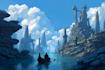 do fantasy background and landscape