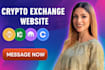 develop a secure crypto wallet app, fintech wallet  and custom crypto exchange