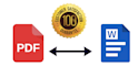 convert pdf to word, scanned images