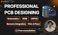 design production ready pcb layout and schematics with bom