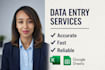 do accurate data entry and web research within 24 hours