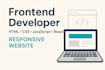 built a responsive frontend website