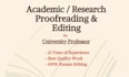 proofread and edit your academic writing and research manuscript