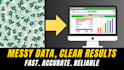 clean and organize messy excel or CSV files
