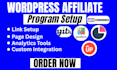 setup wordpress affiliate program slicewp goaffpro uppromote woocommerce yith