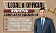 write powerful complaint demand letter do petition affidavit contract writing