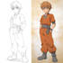draw characters in anime, manga style
