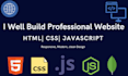 create a responsive modern website using HTML CSS and java script