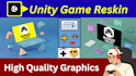 reskin unity game with high quality graphics