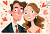 make couple portrait illustration