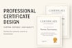 design a professional award certificate that impresses