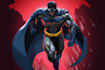 draw black and white comic superhero character line art