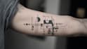 custom an abstract black tattoo design