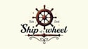 make eye catching nautical ship wheel logo