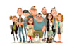 draw retro vintage illustration cartoon character
