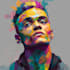 paint expressive colorful abstract portraits
