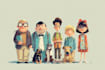 draw cartoon mascot character illustration