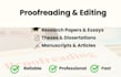 copyedit, proofread and format your essay, article or thesis