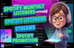 do spotify monthly listeners, spotify listeners, streams, spotify promotion