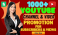 help you reach 1,000 subscribers with legit youtube growth