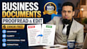 proofread and edit your business documents