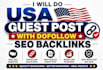 do USA guest post with dofollow SEO backlinks USA guest post
