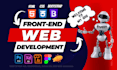 be your frontend web developer using html css bootstrap and react js