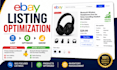 do ebay listing, ebay product listing, ebay lister, and ebay seo listing