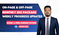 provide monthly website SEO as an expert with technical optimization, backlinks