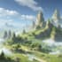 digitally paint fantasy landscape