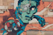 make illustration in distressed retro and comic style