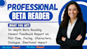 beta read your steamy romance, read fantasy with honest reader feedback