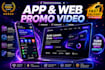 create customize app promo and web promo video in 12 hours