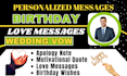 create personalized love message write birthday wishes apology notes wedding vow