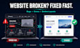 fix website bugs, errors, or responsive layout issues fast