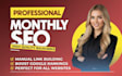 website complete monthly SEO service with white hat off page backlink building