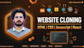 copy clone any website using HTML CSS javascript react angular