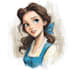 draw a beautiful disney style portrait