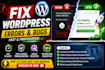 fix wordpress issues, bugs, and errors