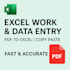 do excel work, copy paste and pdf to excel conversion