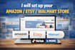 design or setup online store like amazon, walmart, or tiktok