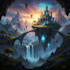 digitally paint fantasy landscape