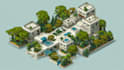 draw isometric projection illustration infographics and map