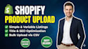do shopify product upload and product listing