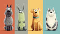 draw your dog or any pets into cartoon