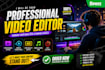 edit youtube video,tiktok,facbook  etc