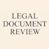 do a legal document review