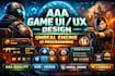 design professional aaa game UI UX, unreal engine UI programming