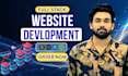build custom website with frontend and backend development