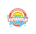 design colorful an awesome summer camp logo